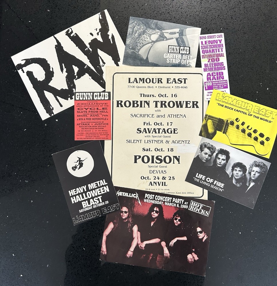 Concert Ad Advert 1986 L'Amour East NYC Vintage