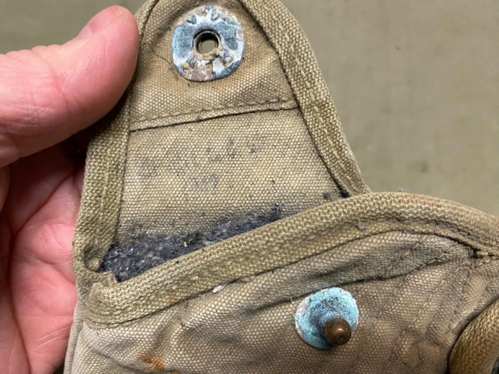 ORIGINAL WWII US ARMY INFANTRY M1942 CANTEEN COVER-OD#3