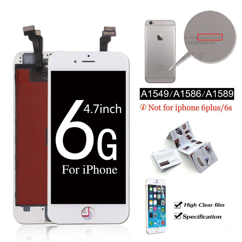For iPhone 6S 8 6 7 Plus LCD Dispaly Touch Screen Complete Replacement + Button