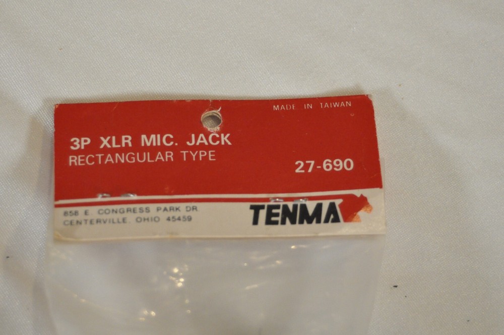 TENMA 3p XLR Female Panel Jack