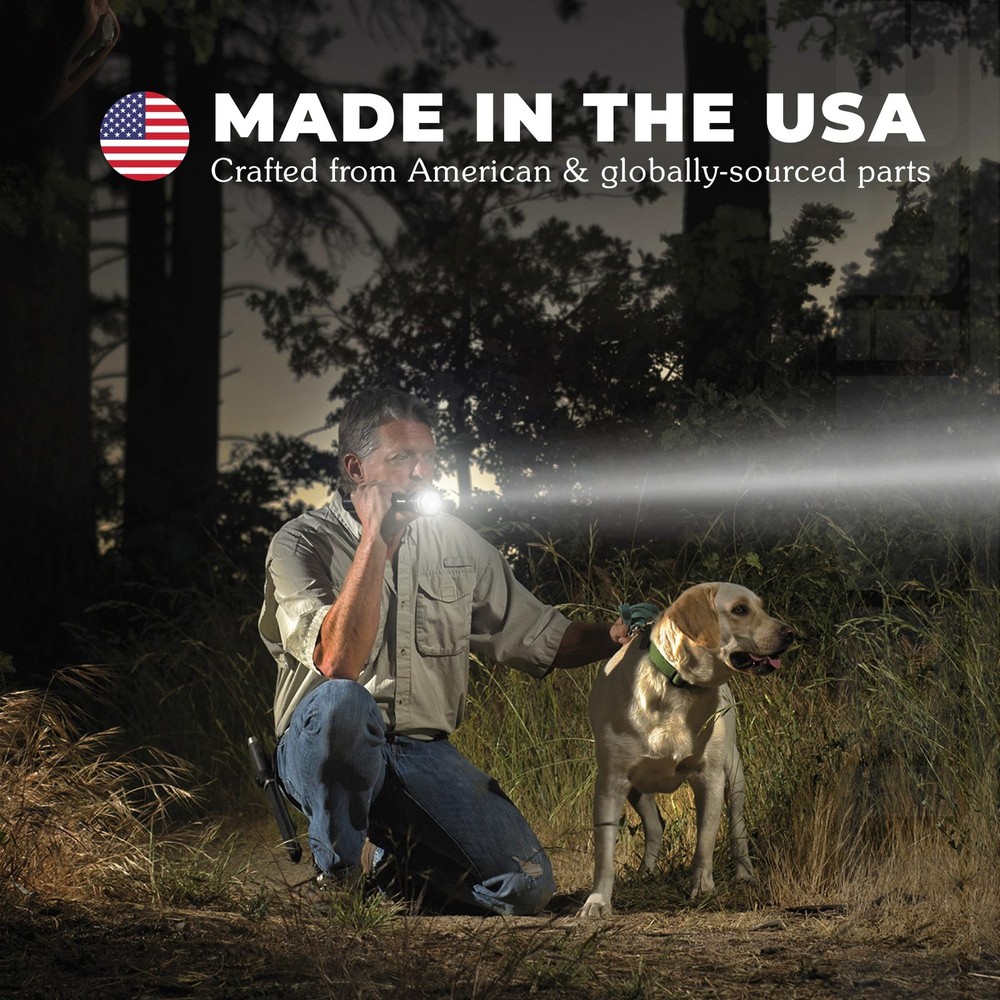 Mini LED Flashlight Compact Water-Resistant Twist On/Off 2-Cell AAA Black