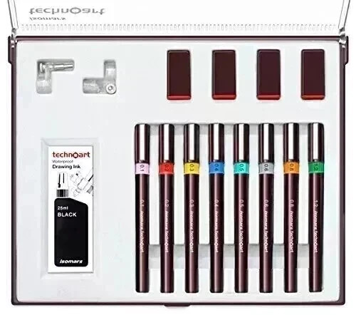 Technical Drawing Pen Set 0F 8,Black
