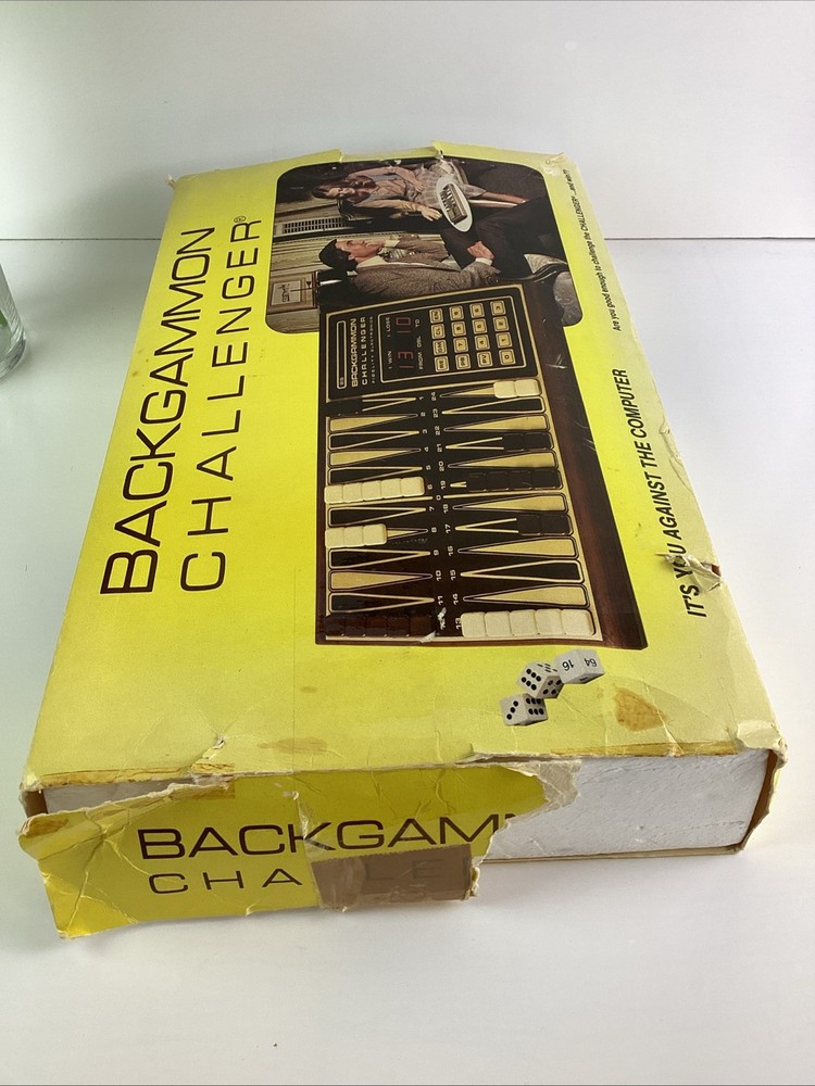 Vintage Backgammon Challenger Electronic Game Complete Working