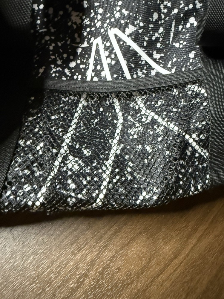 Reebok Gym Bag Black With White Splatter