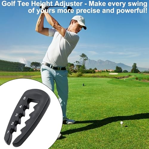 2 Pcs Adjustable Golf Tee Height Tool, Height Adjuster for Outdoor Golf