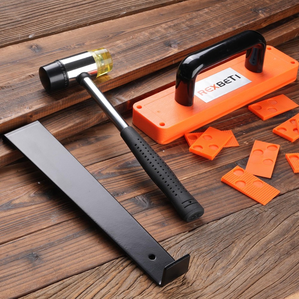 Laminate Wood Flooring Installation Kit with Tapping Block Pull Bar Mallet
