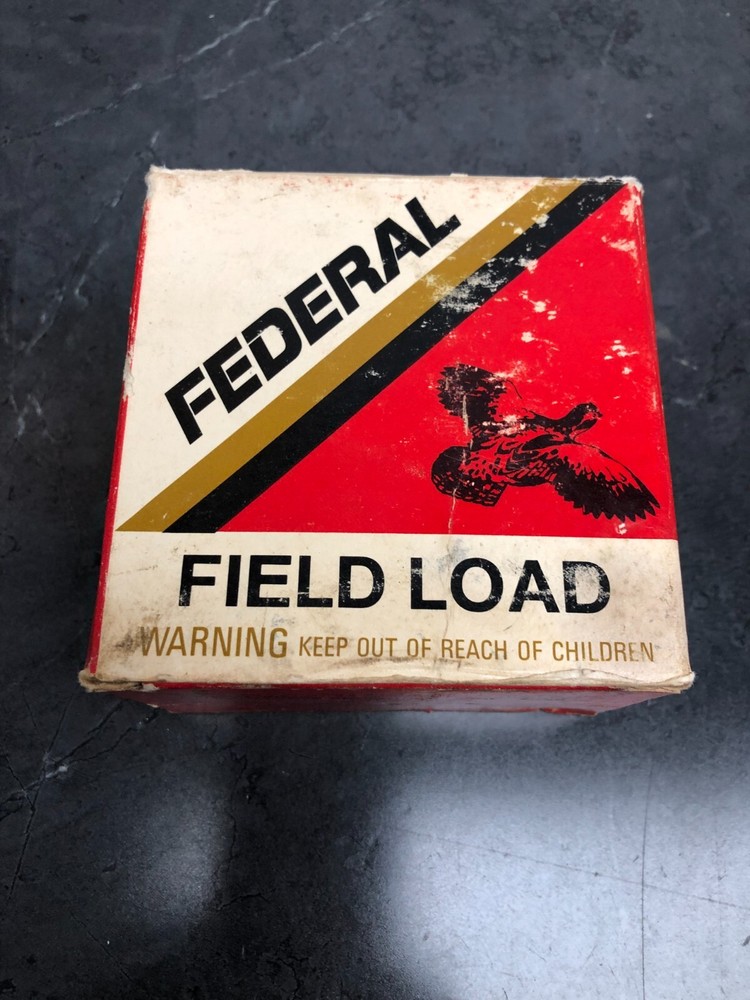 vintage shotgun shell boxes empty, Federal field load