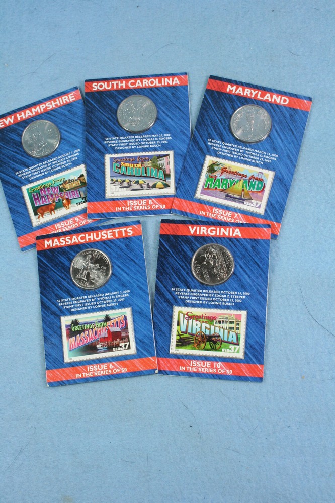 2000 STATE QUARTER and Stamp Set
