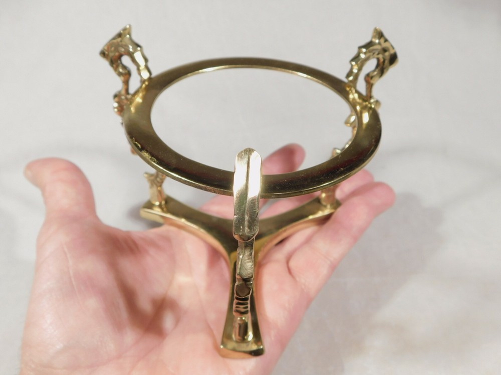 SPHERE Display Stand Large Size Dragon Design Solid Brass