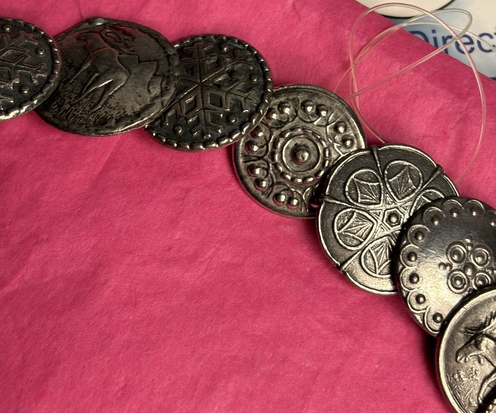 Vintage Pewter Buttons~ 30 Norwegian Factory Errors.