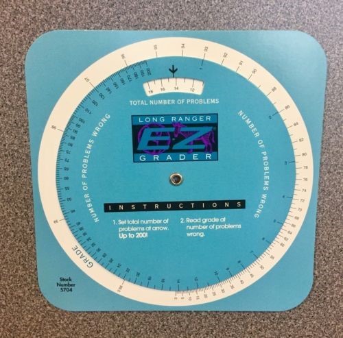 E-Z Grader Long Ranger Grading Chart Stock# 5704