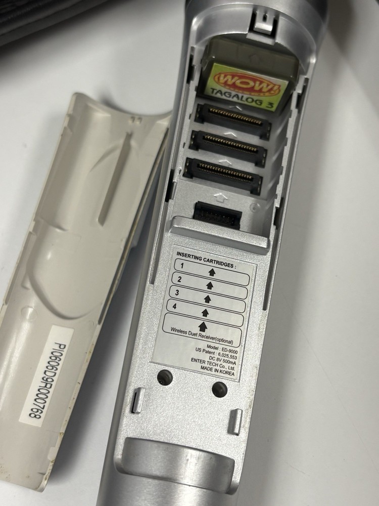 Magic Sing ED-9000 All In One Karaoke Microphone With cables ~ Untested ~ READ