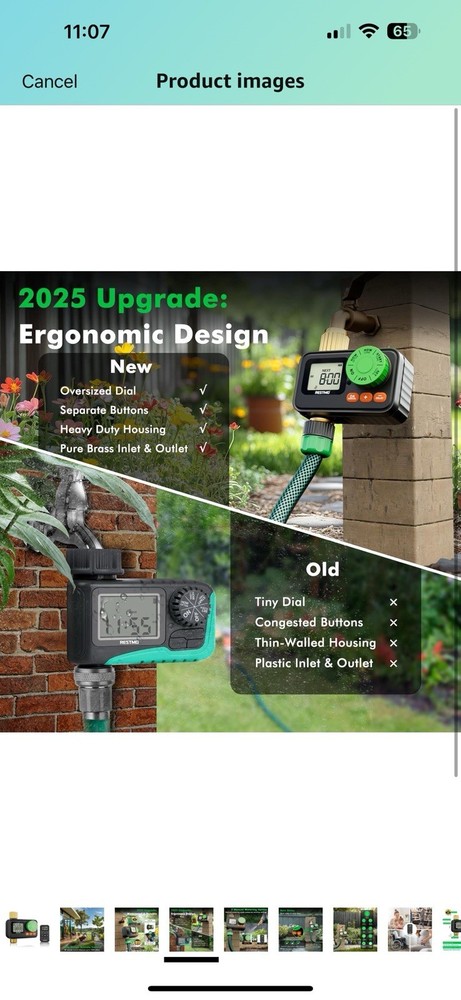 RESTMO RF Remote-Controlled Garden Hose Sprinkler Timer USA