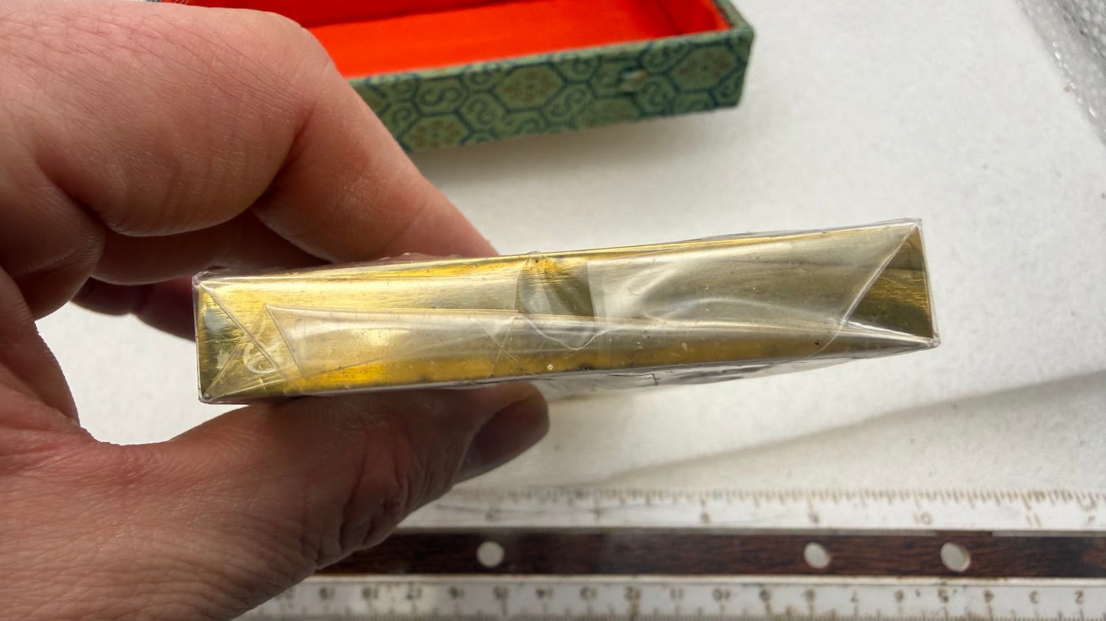 Brass Mini Abacus In Original Box still wrapped looks new as shown!!