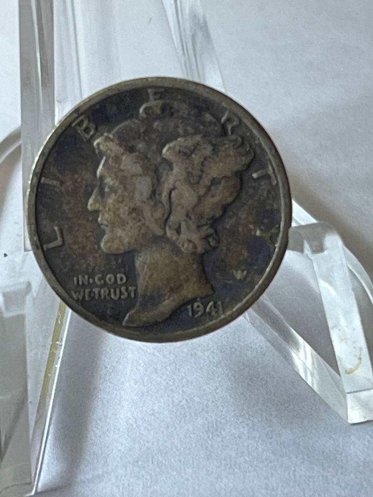1941  Mercury Dime circulated 90% Silver # HB39