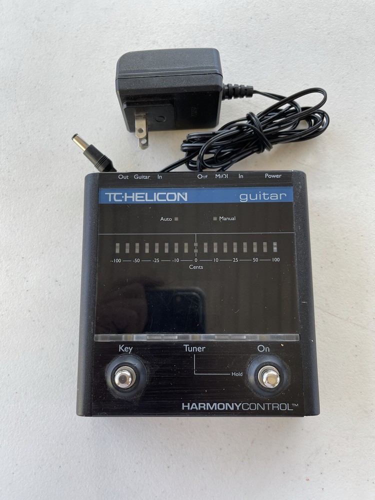 TC Helicon Harmony Control Guitar Controller Vocal Effect Pedal + Power Supply