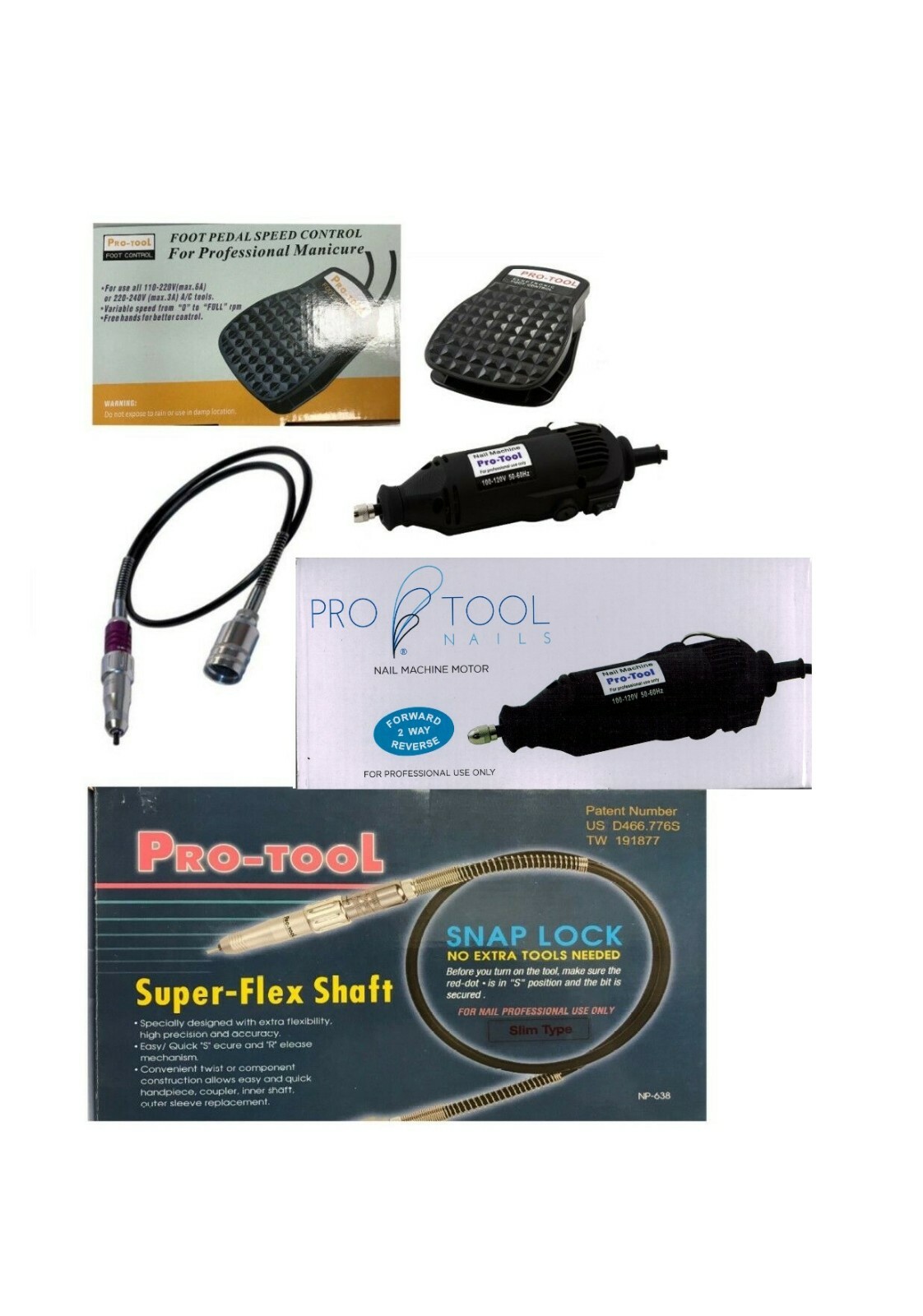 PRO-TOOL NAIL MACHINE Nail Drill for Professional Manicure.- YOUR CHOOSE