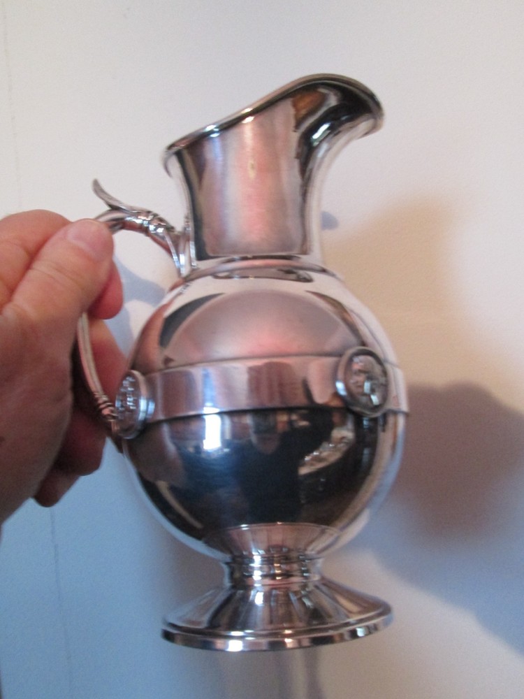 Rare Antique S.P. - MEDALLION Pattern - GORHAM - 6 pc COFFEE / TEA SET - MINT