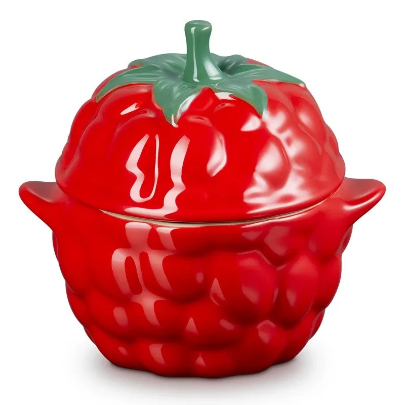 New LE CREUSET Stoneware Fruit & Vegetable Mini Cocotte - Raspberry 400ml