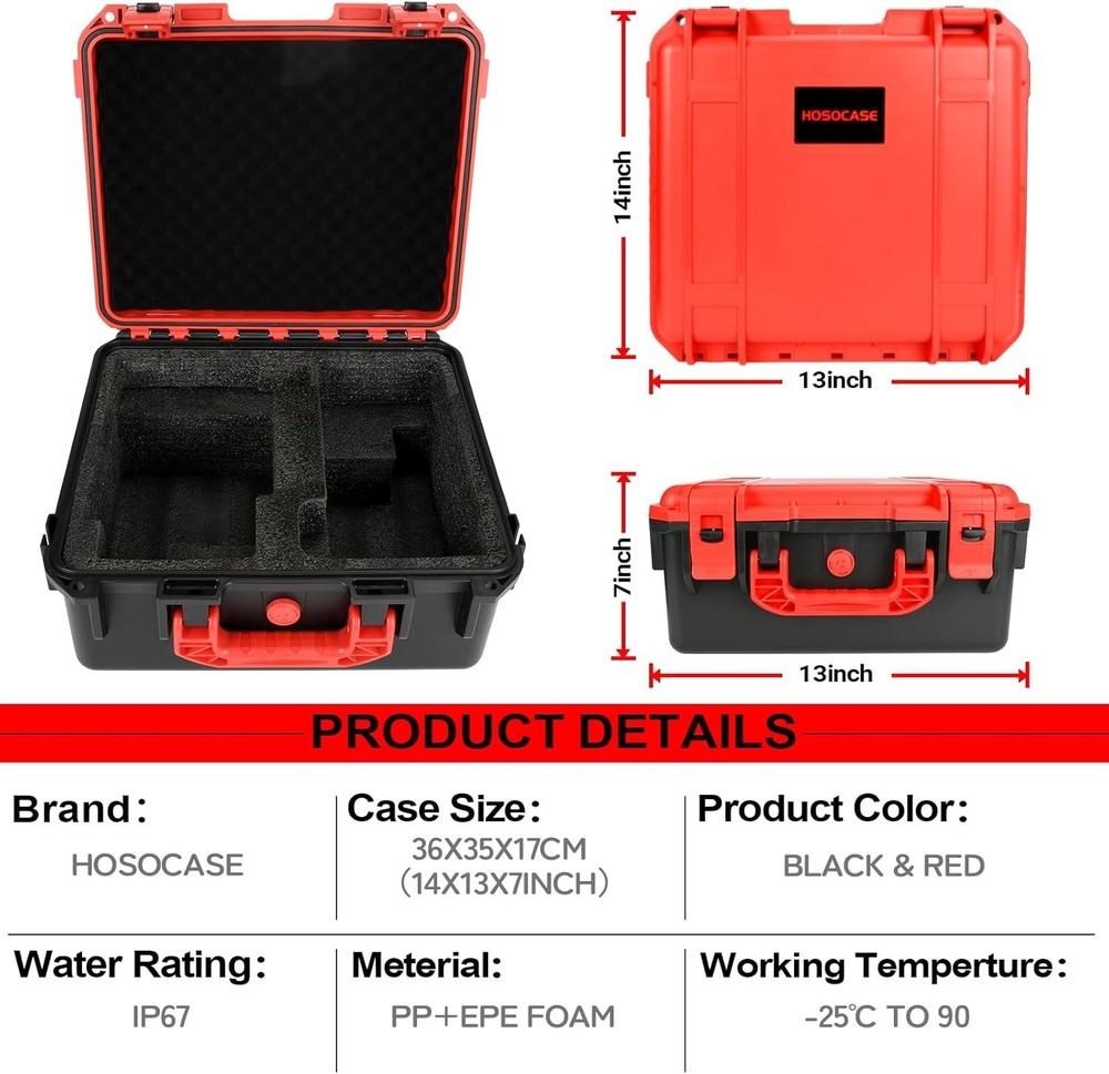 Tool Case for Milwaukee M18 Impact Drill Driver Combo Kit - Tool Box for Milw...
