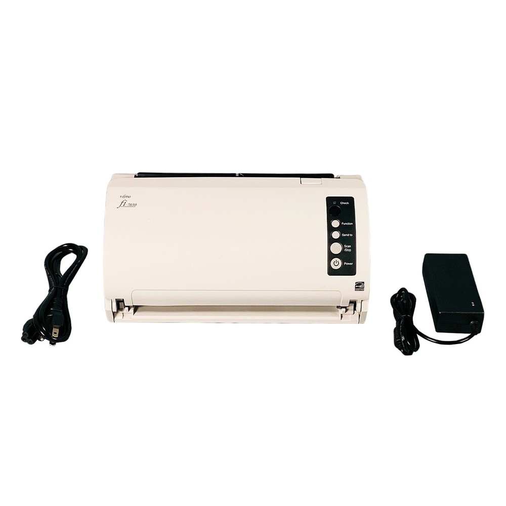 Fujitsu Fi-7030 ADF Color Duplex Document Scanner NO TRAYS w/Bundle TESTED🔥