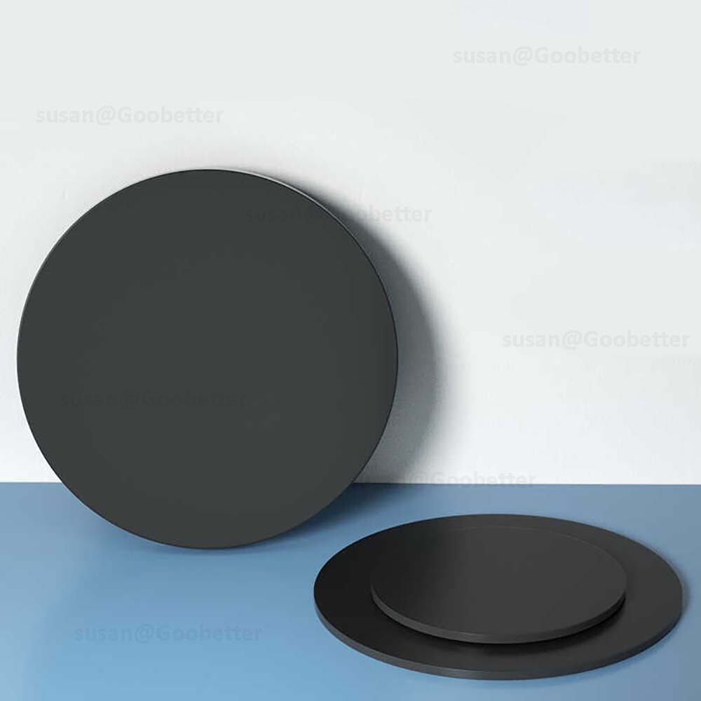 Circles Cut Disc Black PP Plastic Round Discs, Custom Sizes