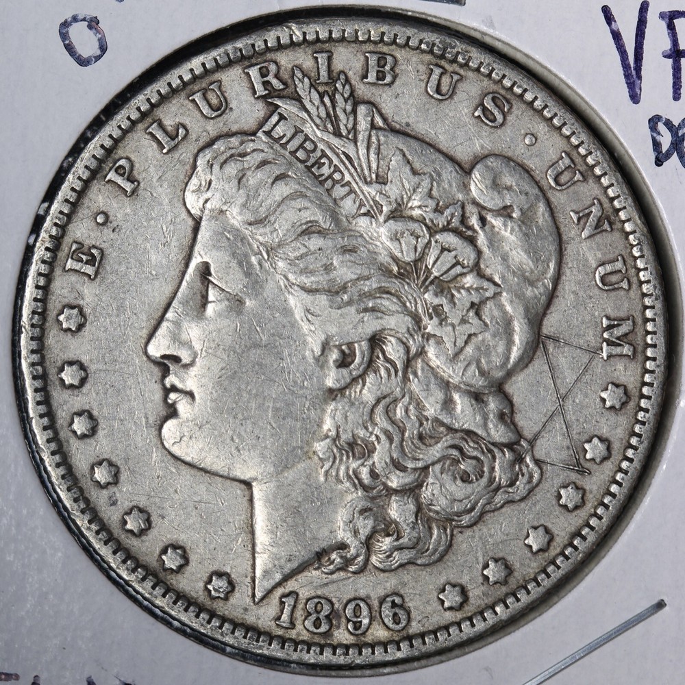 1896-O Morgan Silver Dollar VF+ DETAILS E123 JNM