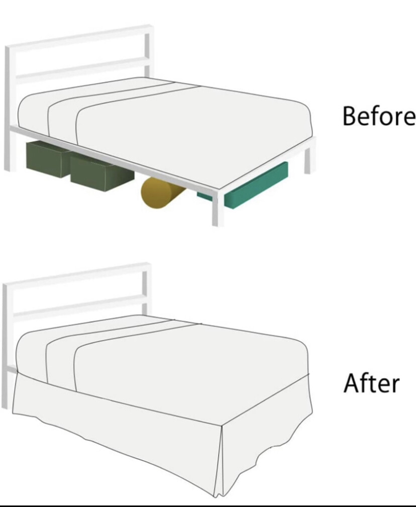 Premium Pleated Solid Bed Skirt Dust Ruffle Luxury Microfiber 15" Tailored Drop