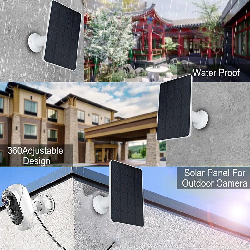 Solar Panel Charging for Arlo Essential Spotlight / XL Spotlight Camera Battery