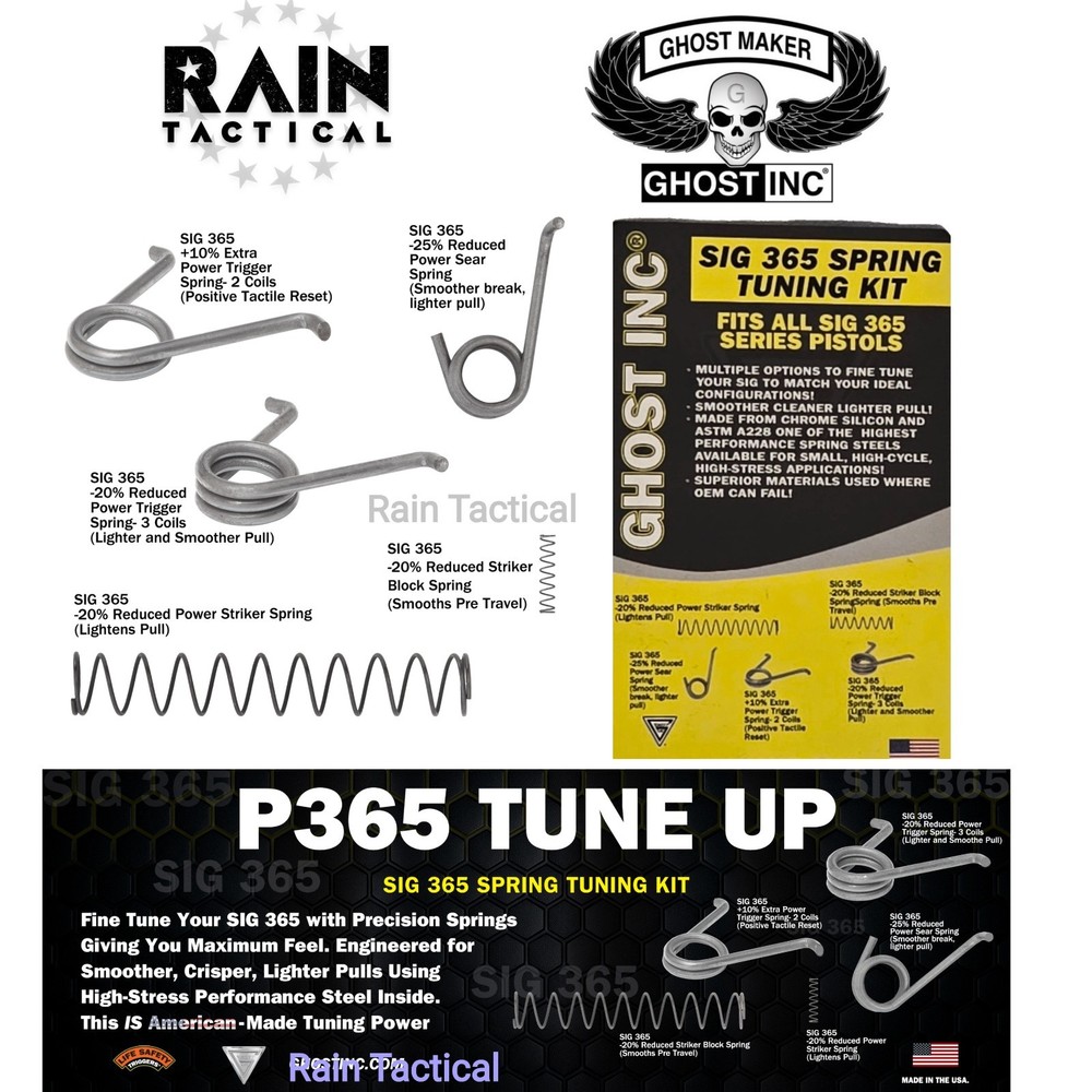 Ghost  Sig P365  Master Spring Tune Up 5 Spring Kit