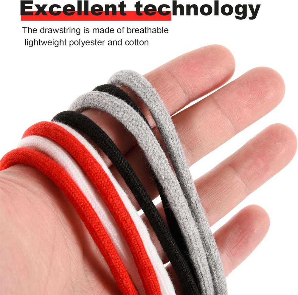 Drawstring Cord Trim Replacement Cording with Easy Threaders+Cord Locks End Spri