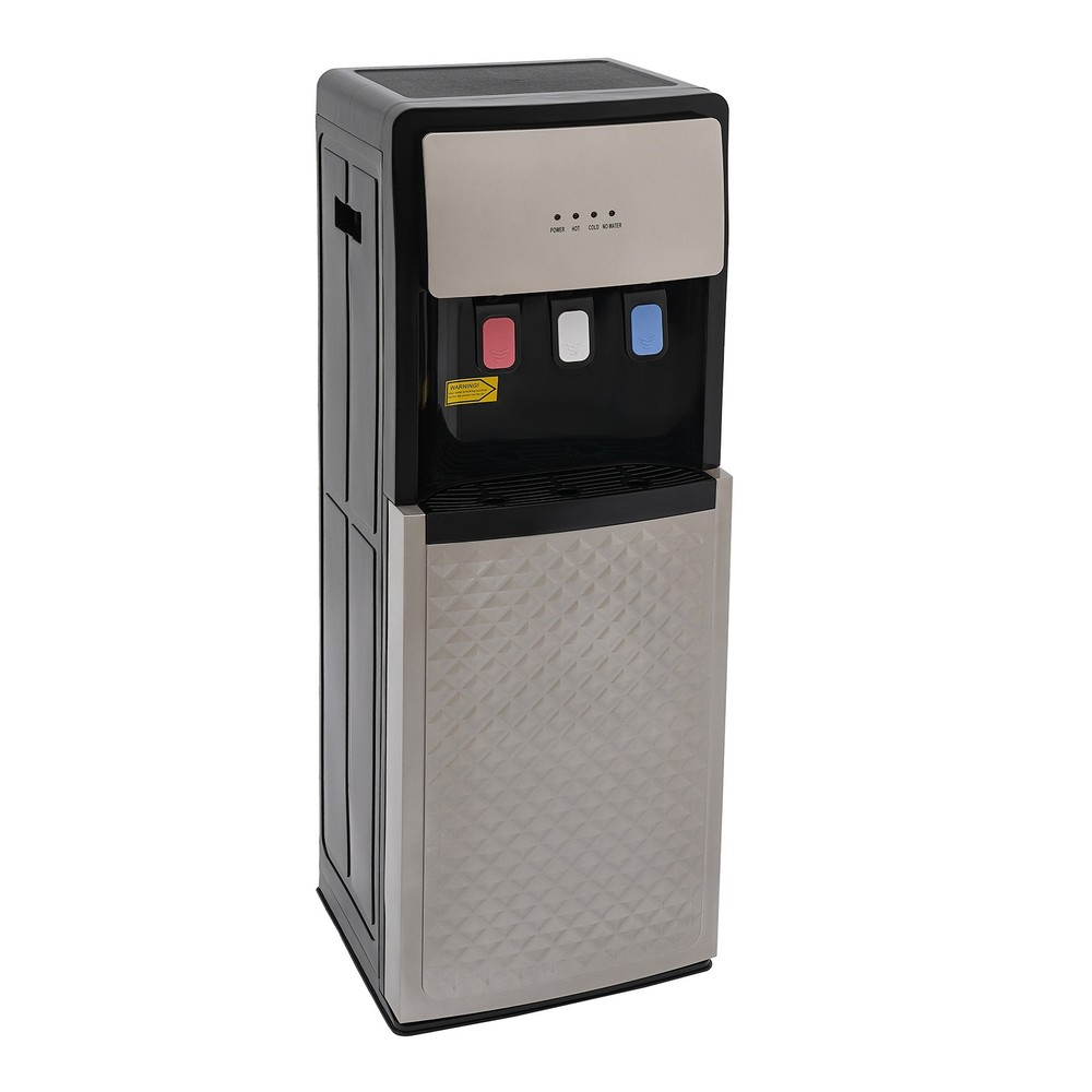 Grey 3 Temperature Bottom Loading Hot/Cold Water Dispenser With Safety Lock