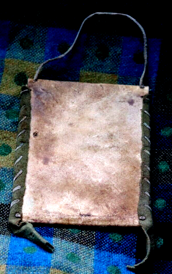 Vintage PARFLECHE BAG antique Native American document pouch Plains Indians