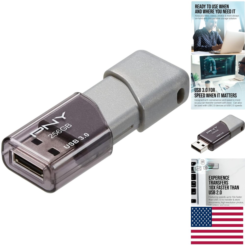 Effortless Storage: 256GB Turbo USB 3.0 Flash Drive Compatible with USB 2.0