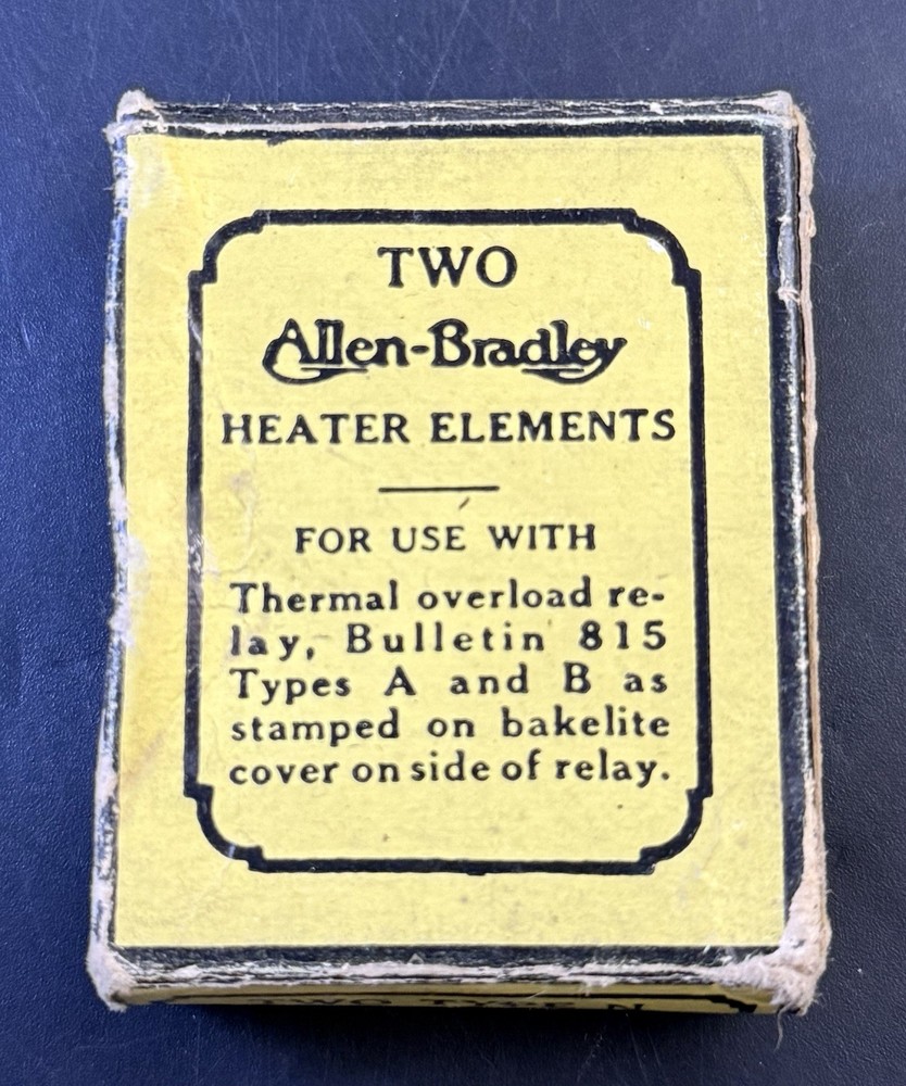 TWO Allen-Bradley HEATER ELEMENTS Vh8