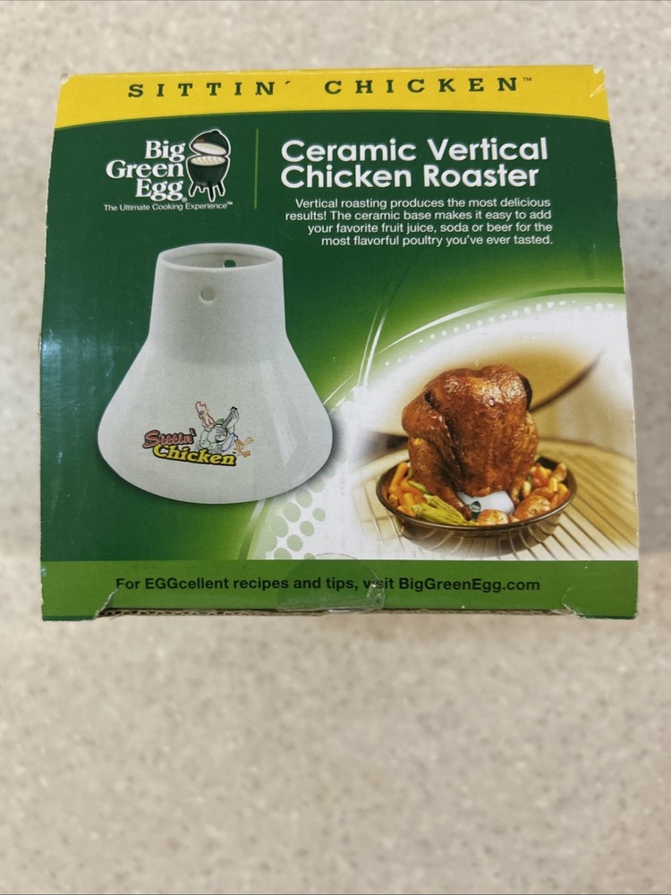 Big Green Egg Ceramic Chicken Roaster - New