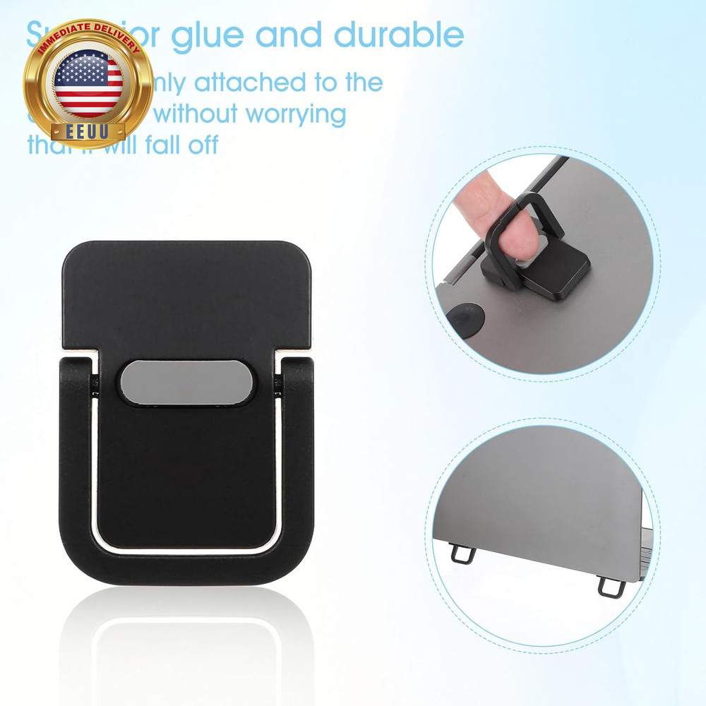 2Pcs Portable Keyboard Riser, Self-Adhesive Mini Laptop Stand Invisible Computer