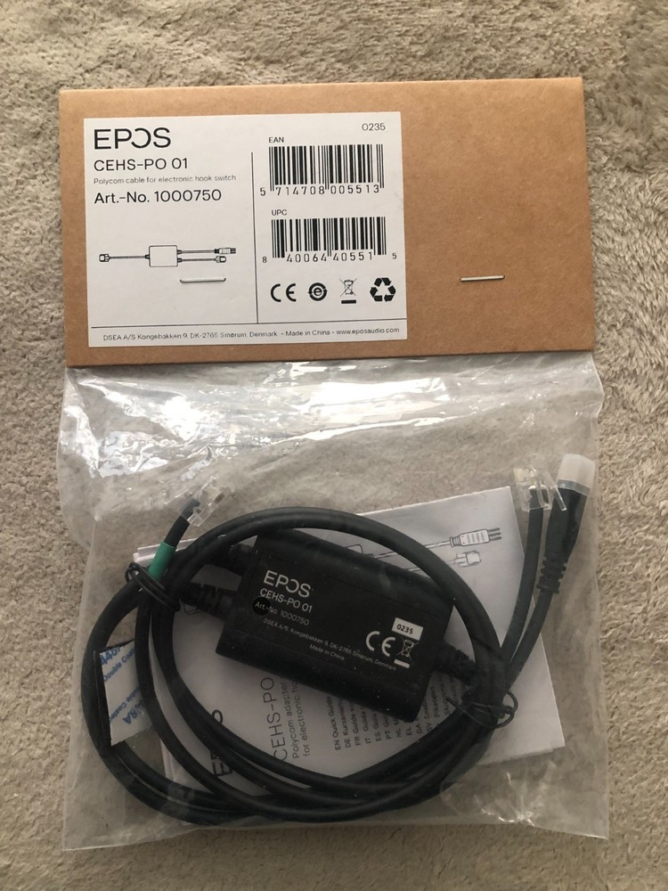 EPOS CEHS-PO01 Polycom Adapter Cable for Electronic Hook Switch