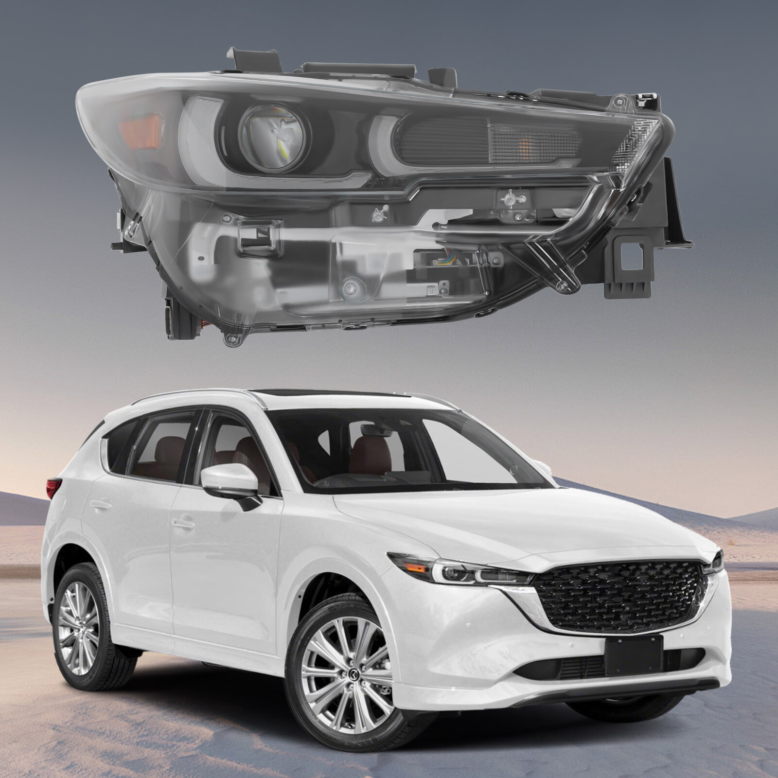 11.02lbs For 2022-2023 Mazda Cx-5 W/factory Led Models Only Side Right Headlamp