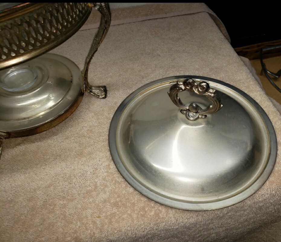 Vintage LEONARD SILVER 1978 Silverplated Food Warmer Model 5511 Dinnerware