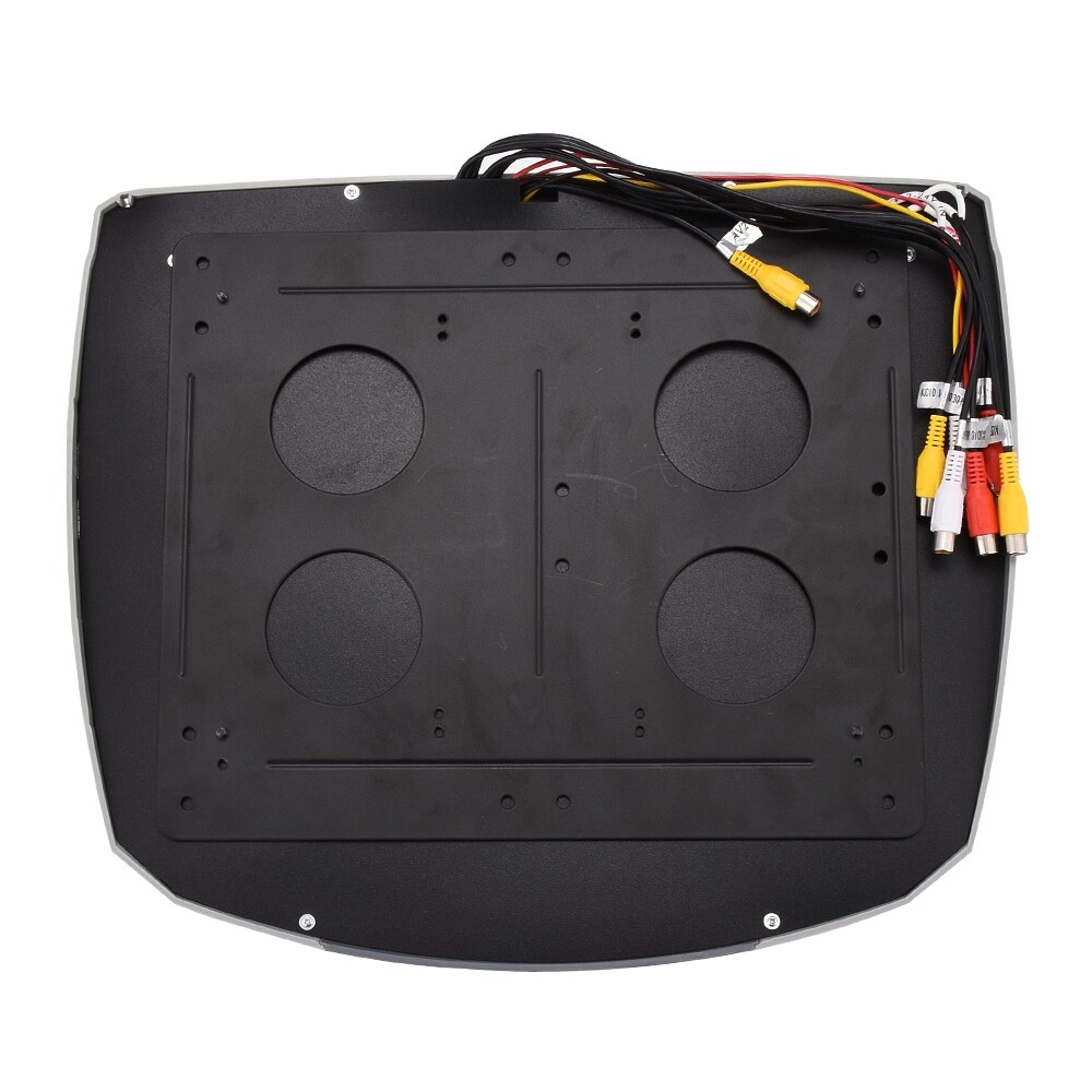 Gray 12.1" Car Flip Down Overhead Roof Mounted Monitor w/ DVD Player Wide Screen