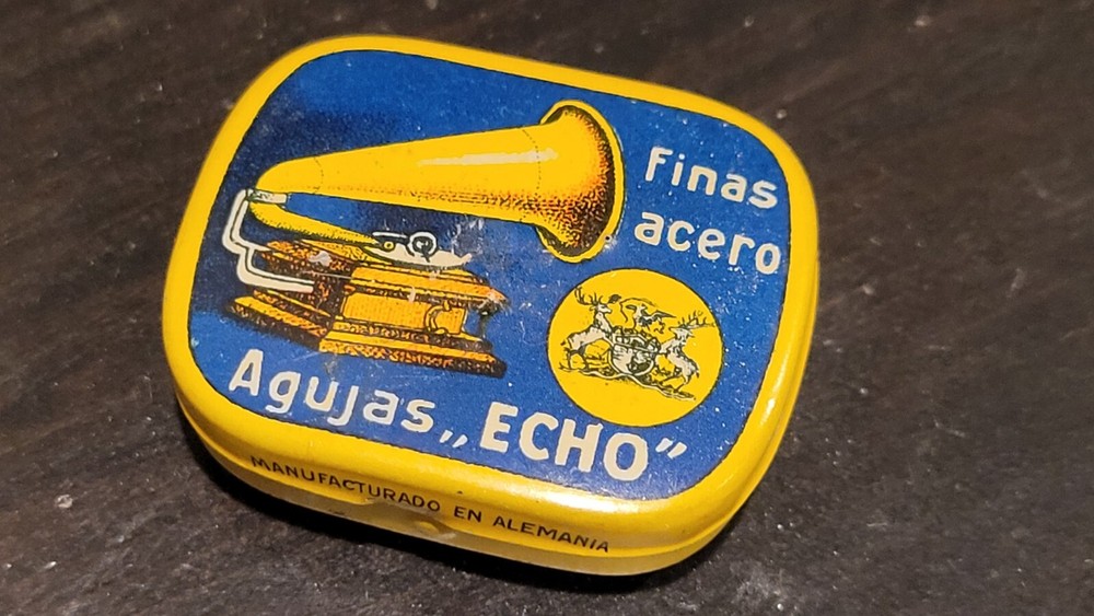 Echo Gramophone phonograph needle tin - Empty