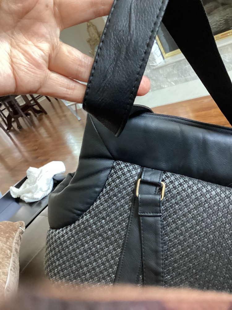Dog Pet Carrier Fluffy Pal Medium Black