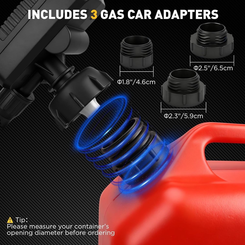 Automatic Fuel Transfer Pump with Auto-Stop Sensor(3.2 GPM), Battery Operated