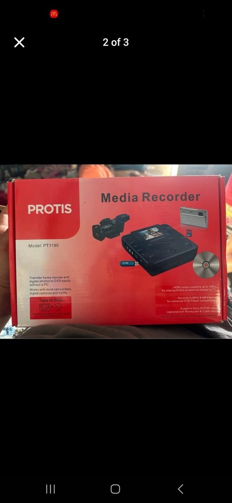 PROTIS PT1190 Multi-Function Media Recorder, Video & Data Burning, USB, HDMI
