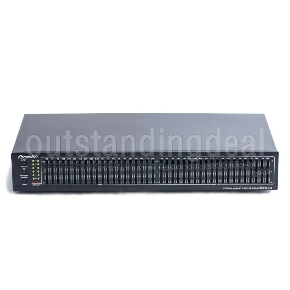 EQ-799 Audio Equalizer Dual 20band Hifi Stereo Home Professional Audio Equalizer