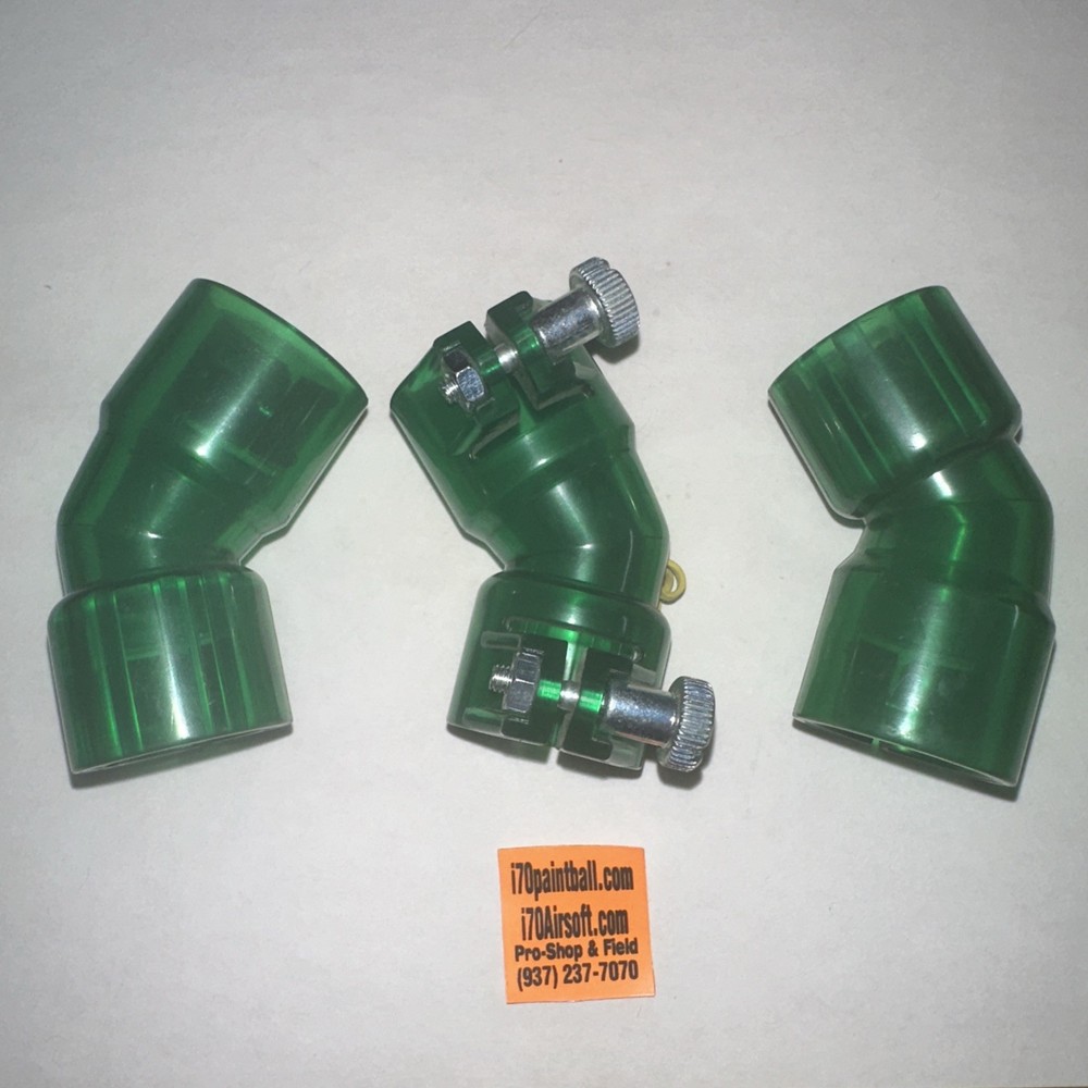 Green  Viewloader Adjustable Hopper Feed Necks / Hopper Adapters/ Elbows (3)
