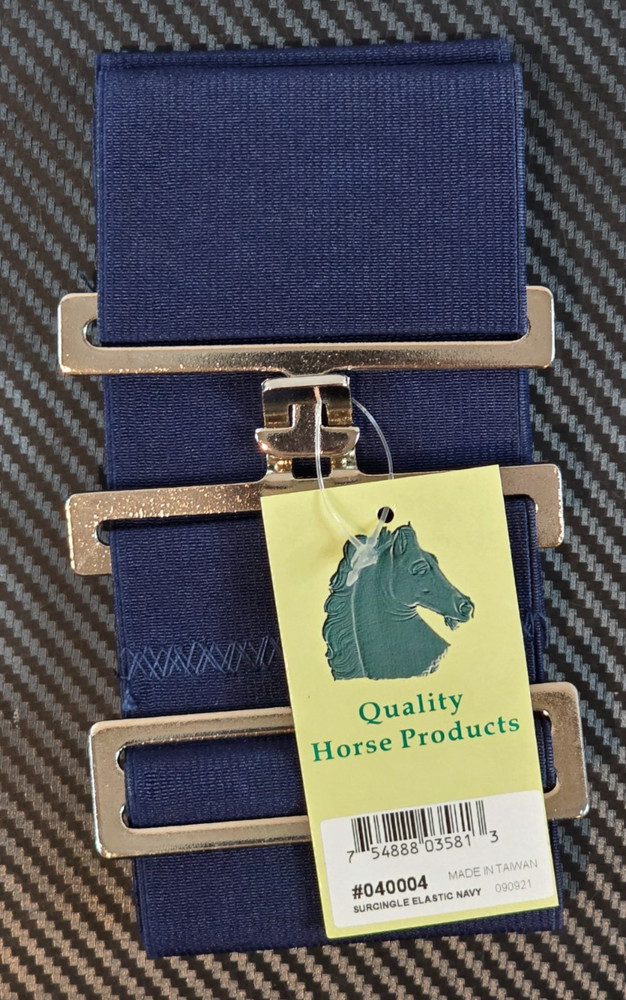 Intrepid International Adjustable Elastic Surcingle Navy #040004 - NEW