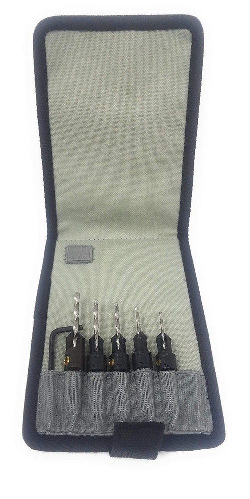 Make it Snappy Tools Brand Quick-Change 5-Pc. Countersink Drill Bit Set with ...