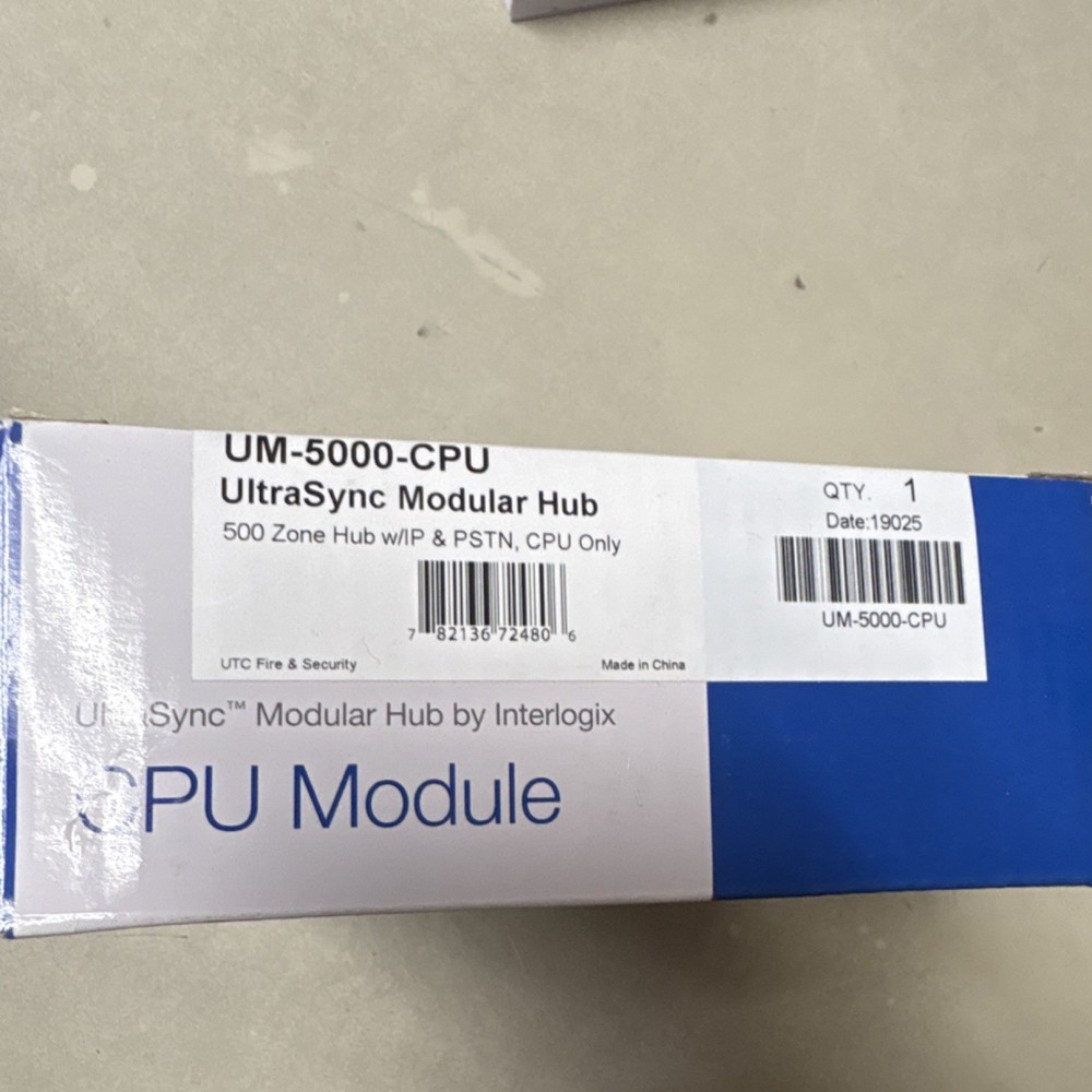 Interlogix UM-5000-CPU Modular Security Hub CPU Module 500 Zone Smart Management